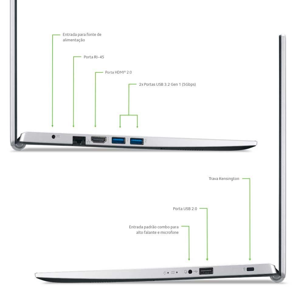 Notebook Acer 15.6" Fhd A315-58-573p/ I5-1135g7/ 8gb/ 256gb Ssd/ Win 11 Home