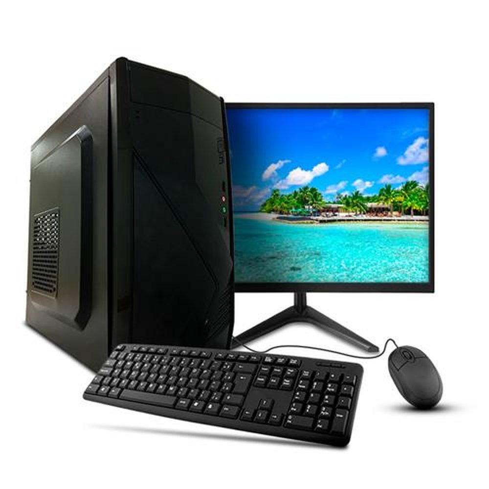 Computador PC Core i7 6700 4GB 240GB Windows 10 + Teclado e Mouse + Monitor 19" - BRX