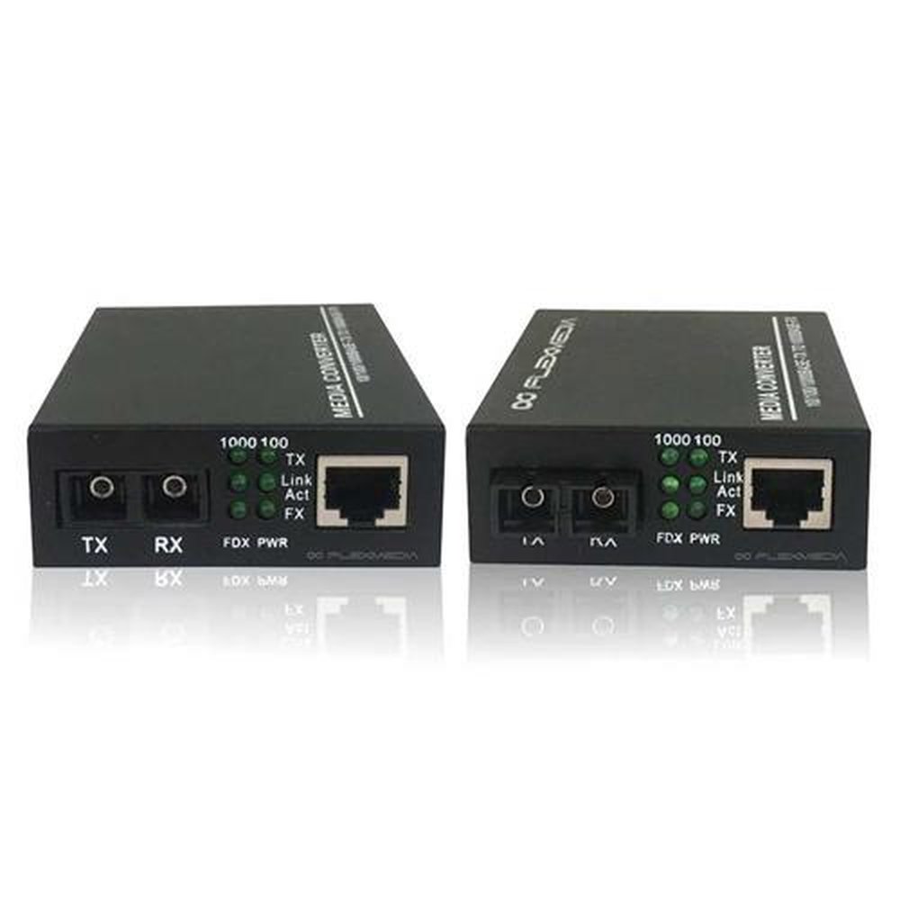 Kit Conversor Flexmedia 10/100/1000 Sm-20km-1fo-sc - A/b