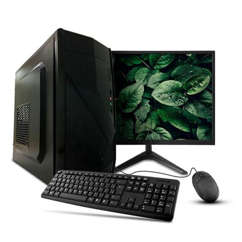 Computador PC Core i3 550 4GB 120GB Windows 10 + Teclado e Mouse + Monitor de 20" - BRX