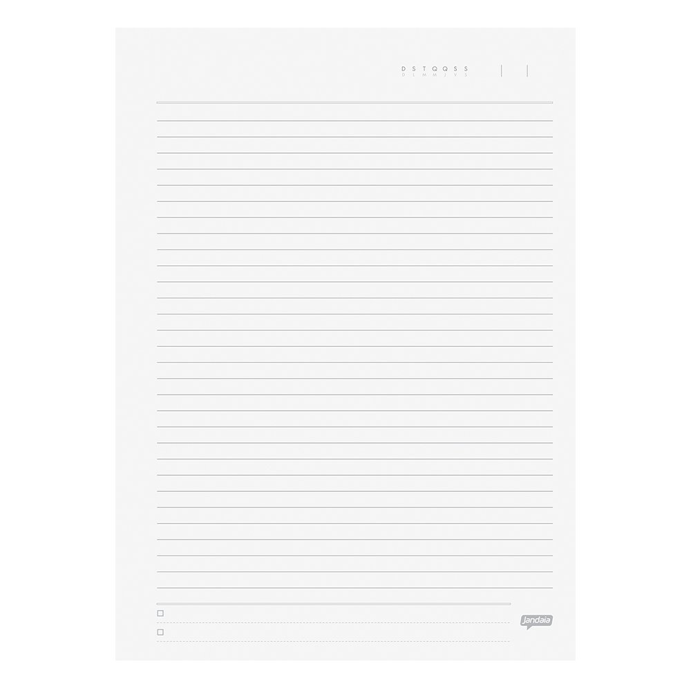 Caderno Espiral Jandaia Universitário Capa Dura Flork 1 Matéria 80 Folhas Embalagem com 4 Unidades