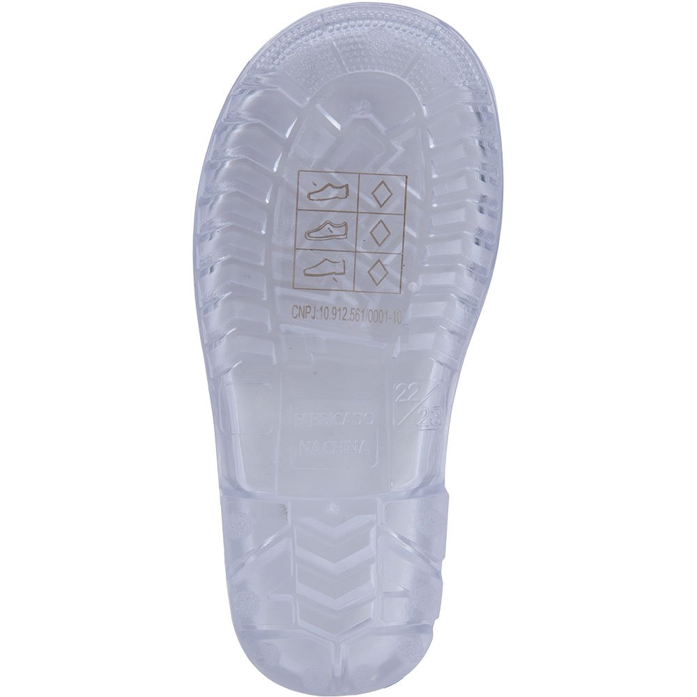 Kit Galocha Infantil Transparente Unissex Pimpolho 6 Pares - Numeração 22 A 33