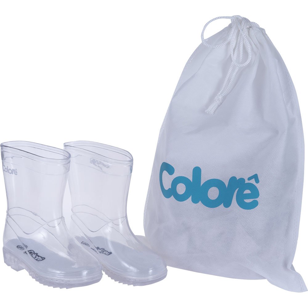 Kit Galocha Infantil Transparente Unissex Pimpolho 6 Pares - Numeração 22 A 33