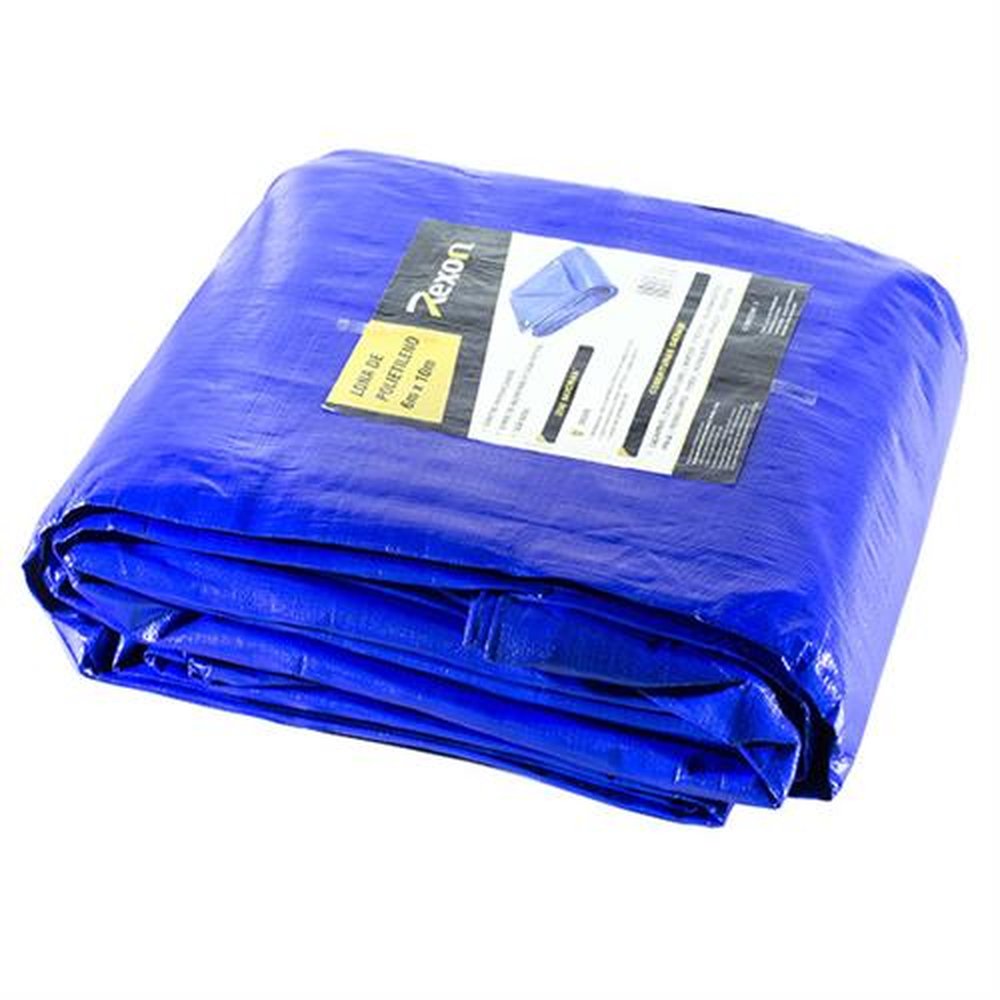 Lona De Polietileno 200 Micras Azul Uv 6x8
