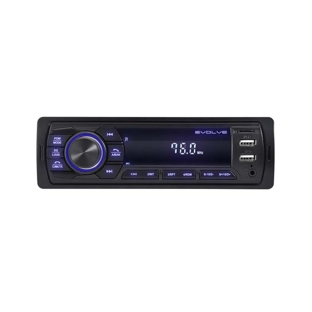 Som Automotivo Bluetooth P3348, Fm, Usb, P2, Micro Sd, Rca, Multilaser