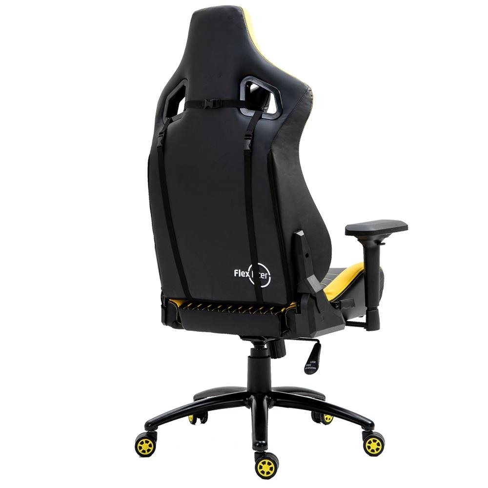 Cadeira Gamer Raven X-30 Preta e Amarela | Martins Atacado