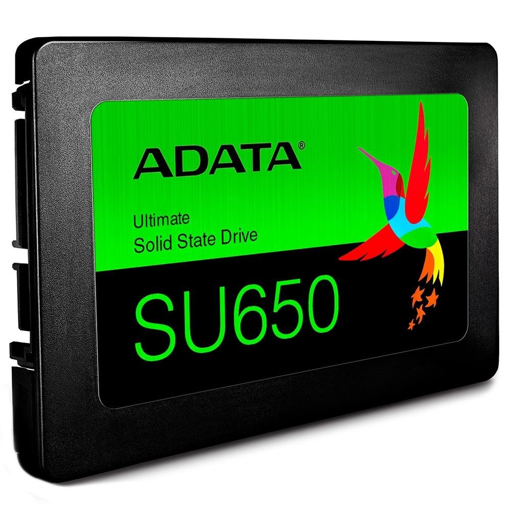 SSD Adata SU650, 960GB, Sata III, Leitura 520MB/s e Gravação 450MB/s