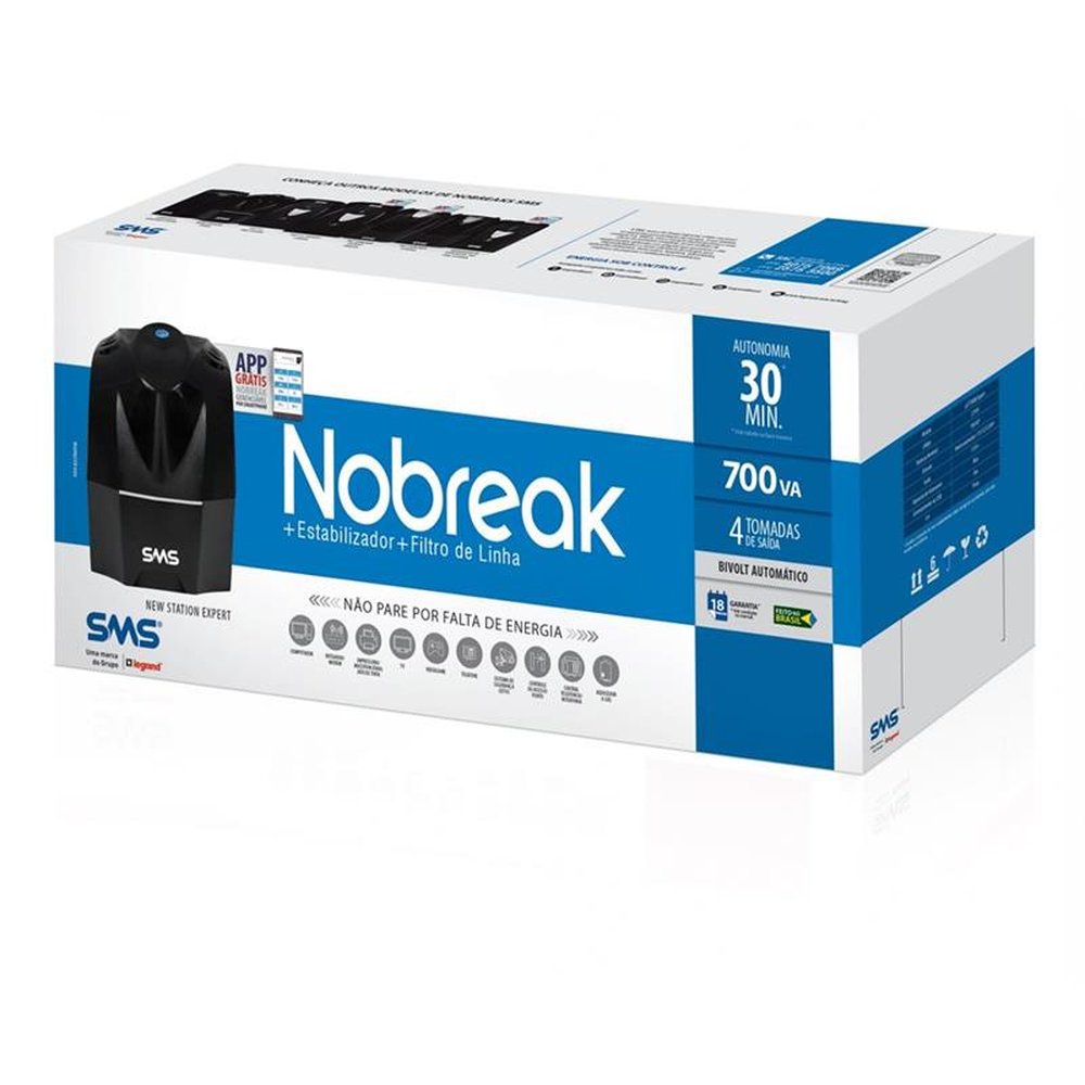 Nobreak SMS 700VA New Station Expert Bivolt/115