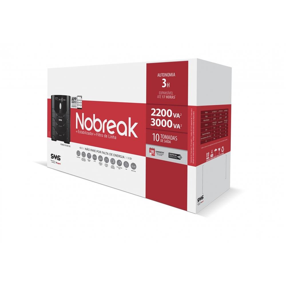 Nobreak SMS 3000VA Power Vision NG Bivolt/115V