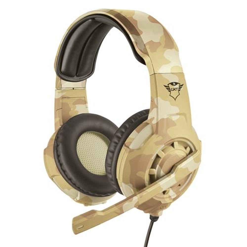 Headset Gamer Trust Gxt 310D Radius Camuflado Deserto