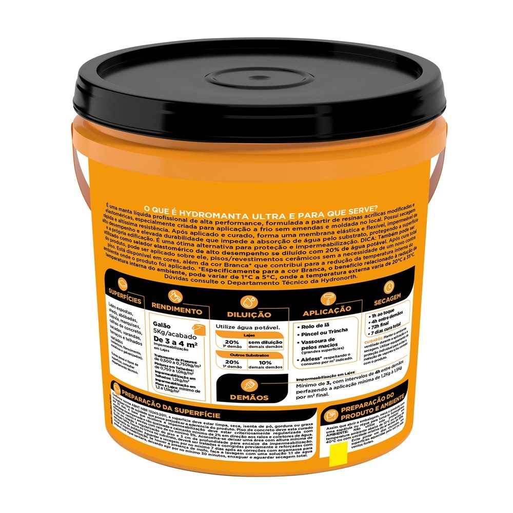 Hydromanta Ultra Hydronorth Líquida Cerâmica Galão 5kg