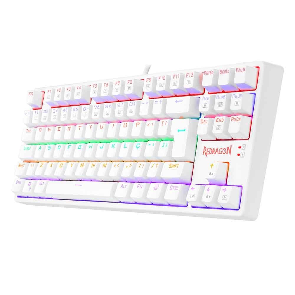 Teclado Mecanico Gamer Daksa Branco Keyboard Switch