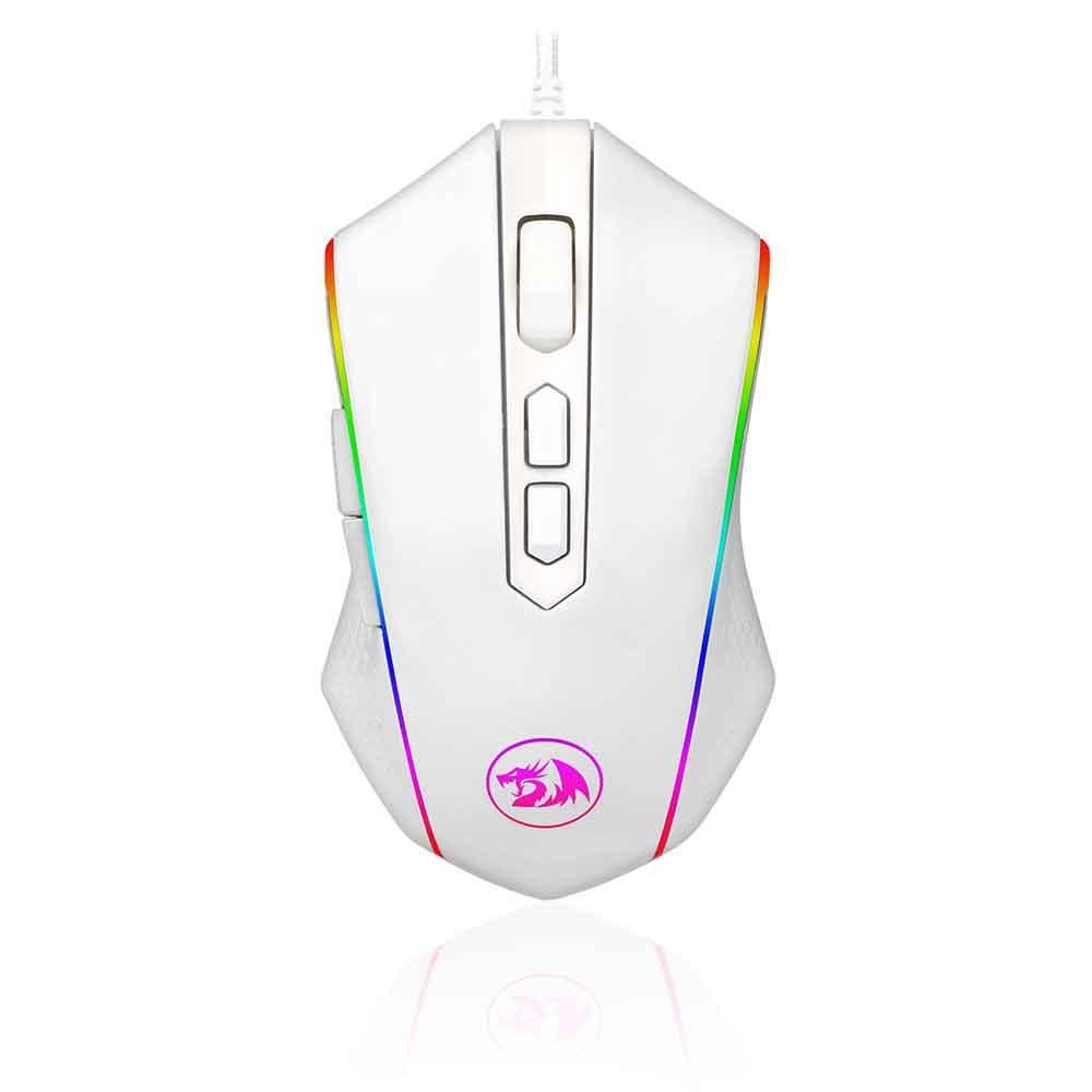 Mouse Gamer Redragon Memeanlion Lunar White Rgb M710w-rgb