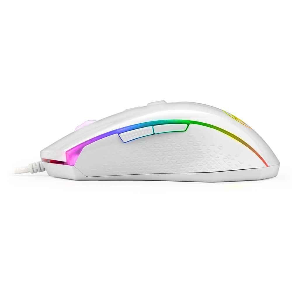 Mouse Gamer Redragon Memeanlion Lunar White Rgb M710w-rgb