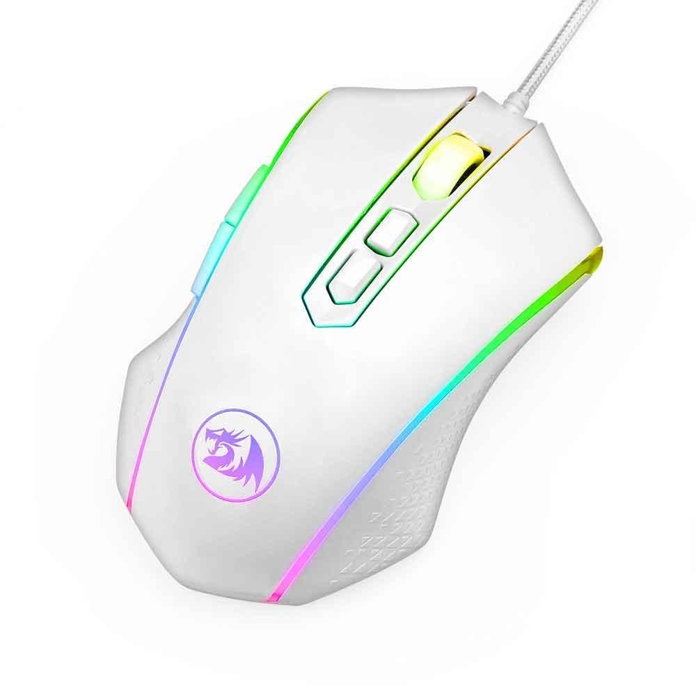 Mouse Gamer Redragon Memeanlion Lunar White Rgb M710w-rgb