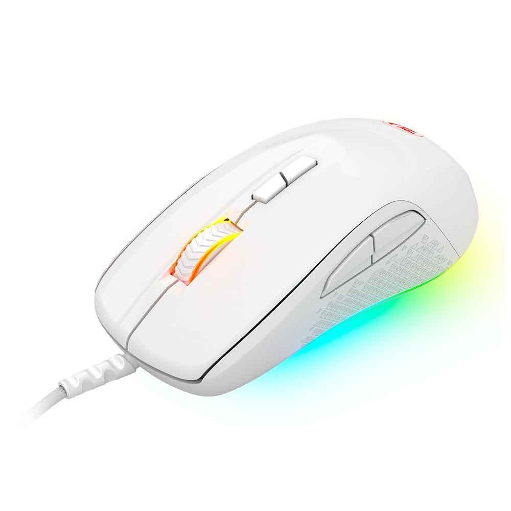 Mouse Gamer Redragon Stormage RGB 10000 DPI Branco - M718W