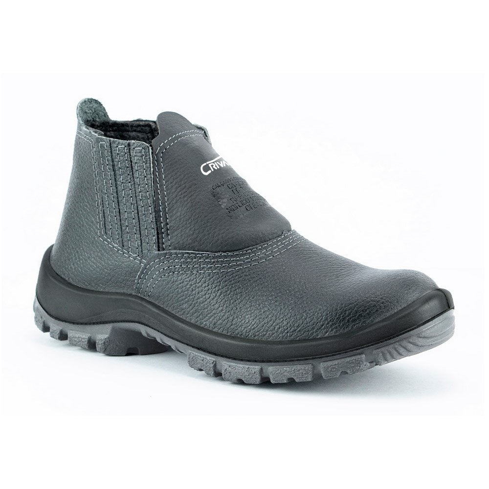 Botina de Segurança Crival Flex Elástico PU Bidensidade Biqueira PVC 39