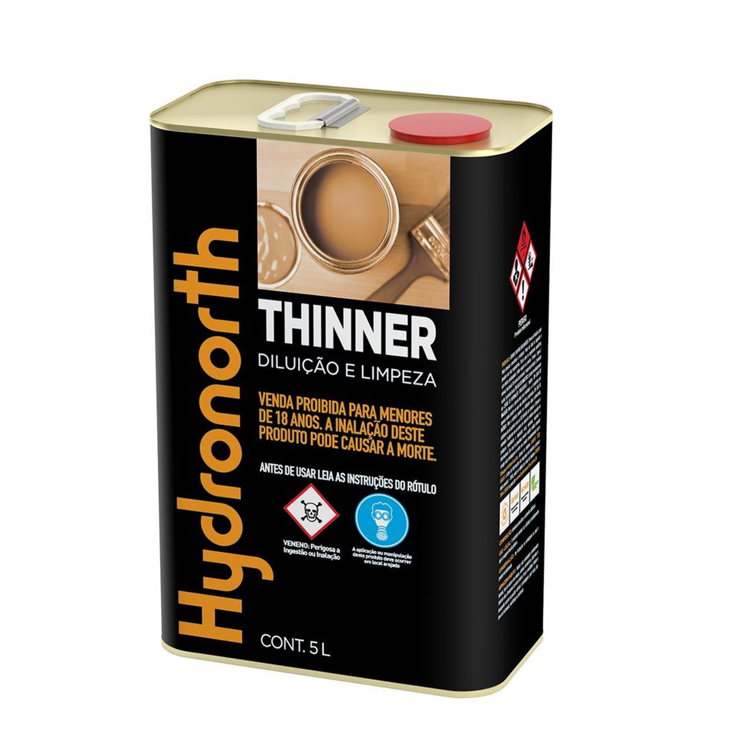 Solvcryll Thinner Diluente Hydronorth Incolor Lata 5 L