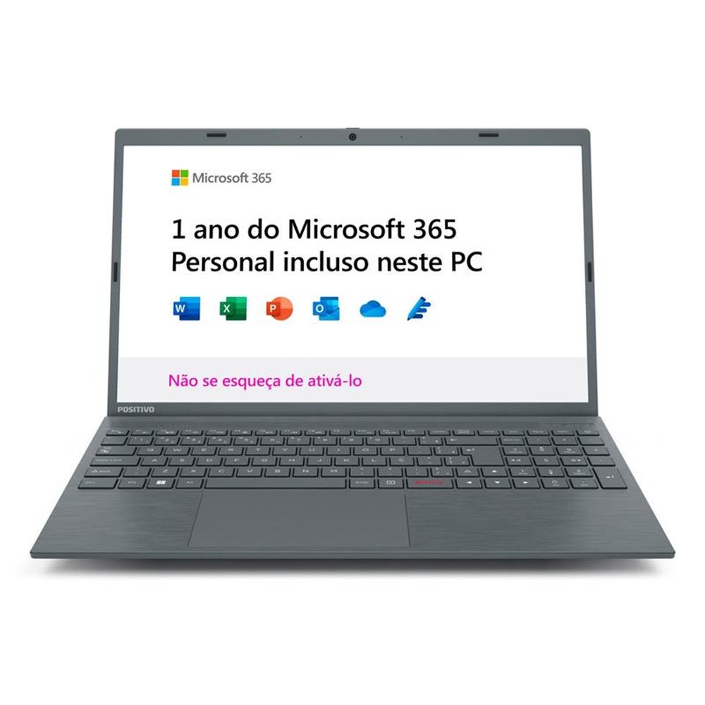 Notebook Positivo Motion C, Tela de 15.6", Intel Celeron, Linux, 8GB, SSD 240GB, Cinza