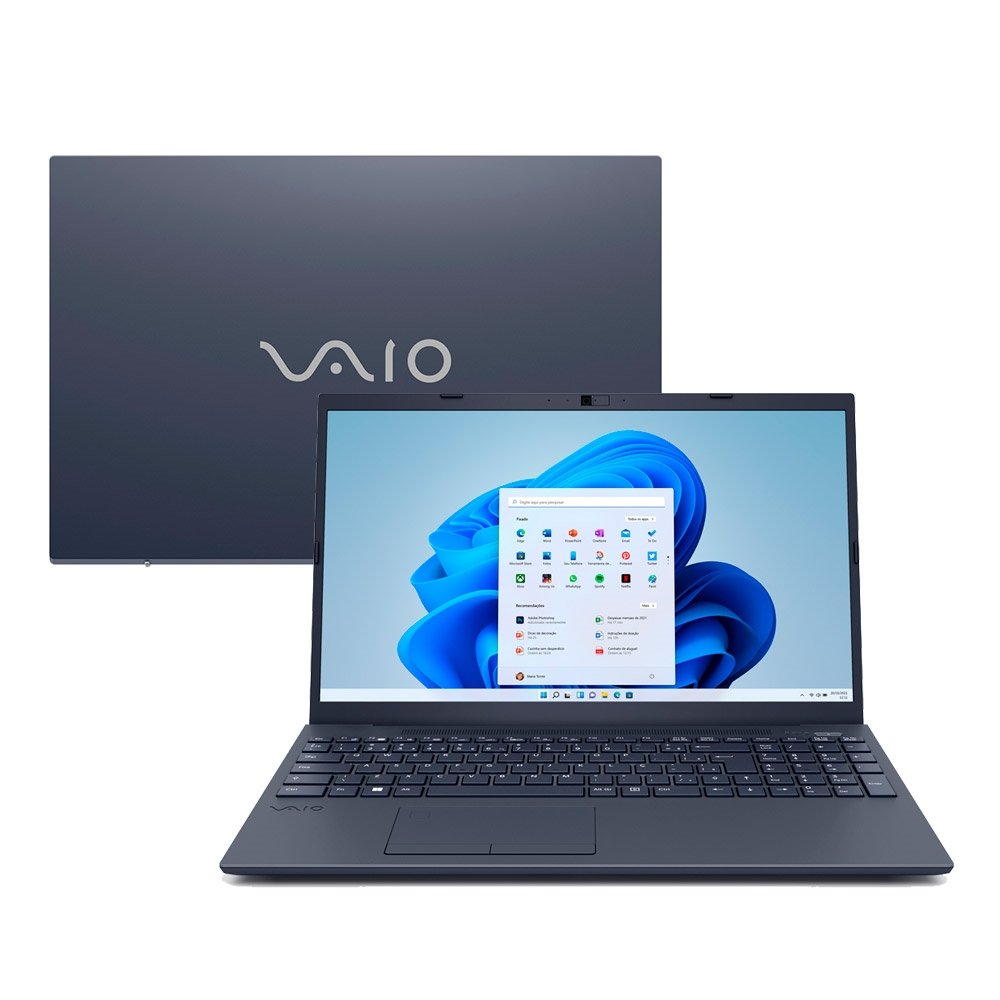 Notebook Vaio FE15 VJFE54F11X-B2311H, Tela de 15.6", Intel Core i5, Windows 11, 8GB, SSD 512GB , Cinza Grafite