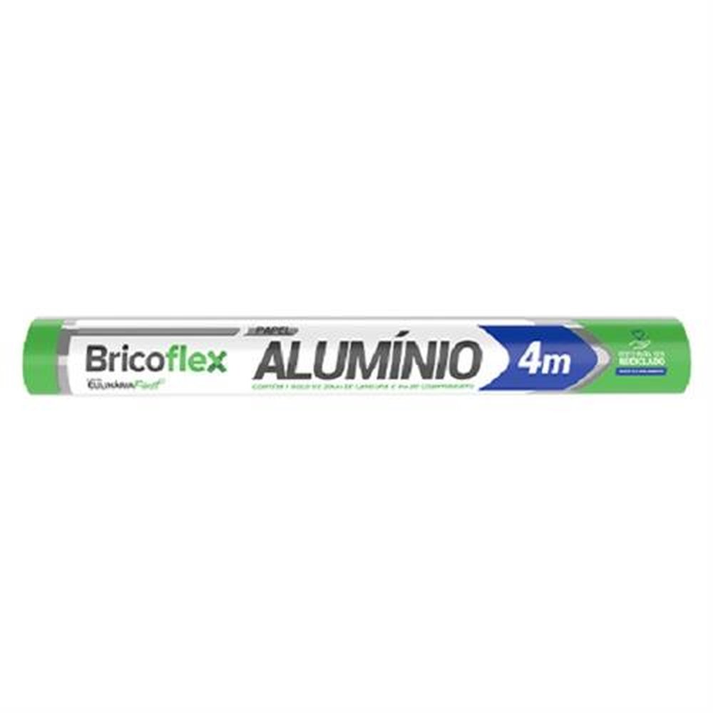 Papel Aluminio Bricoflex 30Cmx4Mt - 25 Unidades