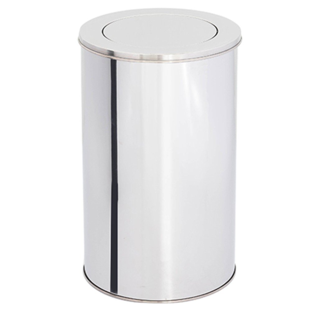 Lixeira Inox Tampa Basculante 27l Binnox
