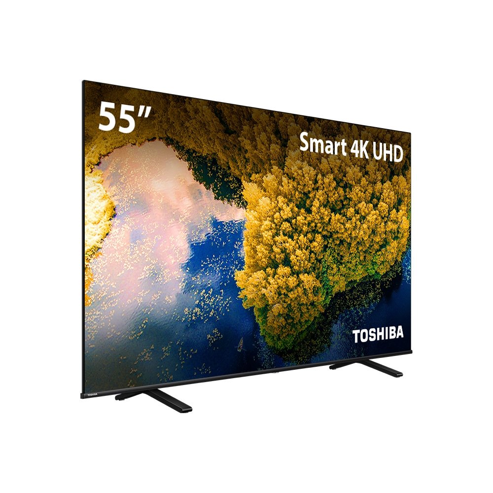 Smart TV DLED 55" Toshiba 55C350L, 4K, 2 USB, 3 HDMI, 60Hz