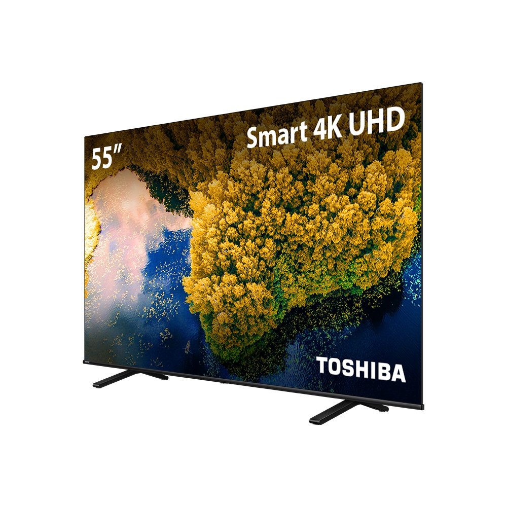 Smart TV DLED 55" Toshiba 55C350L, 4K, 2 USB, 3 HDMI, 60Hz
