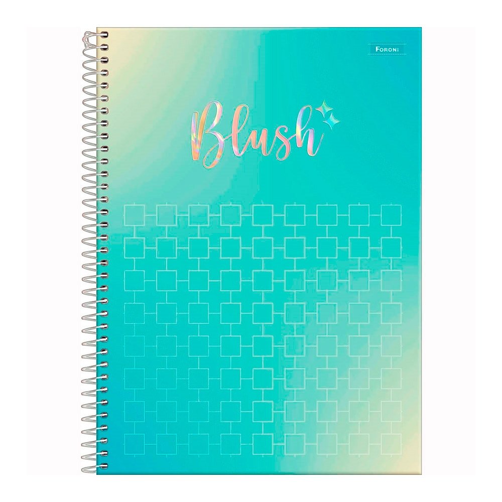 Caderno Espiral Foroni Universitário Capa Dura Blush 10 Matérias 160 Folhas - Embalagem com 4 Unidades