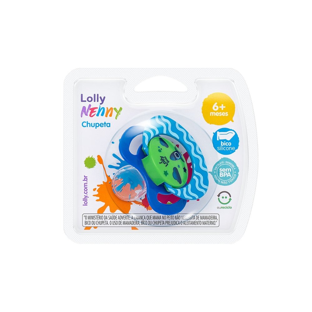 Chupeta Lolly Nenny Viva Ortodontica T2 Azul
