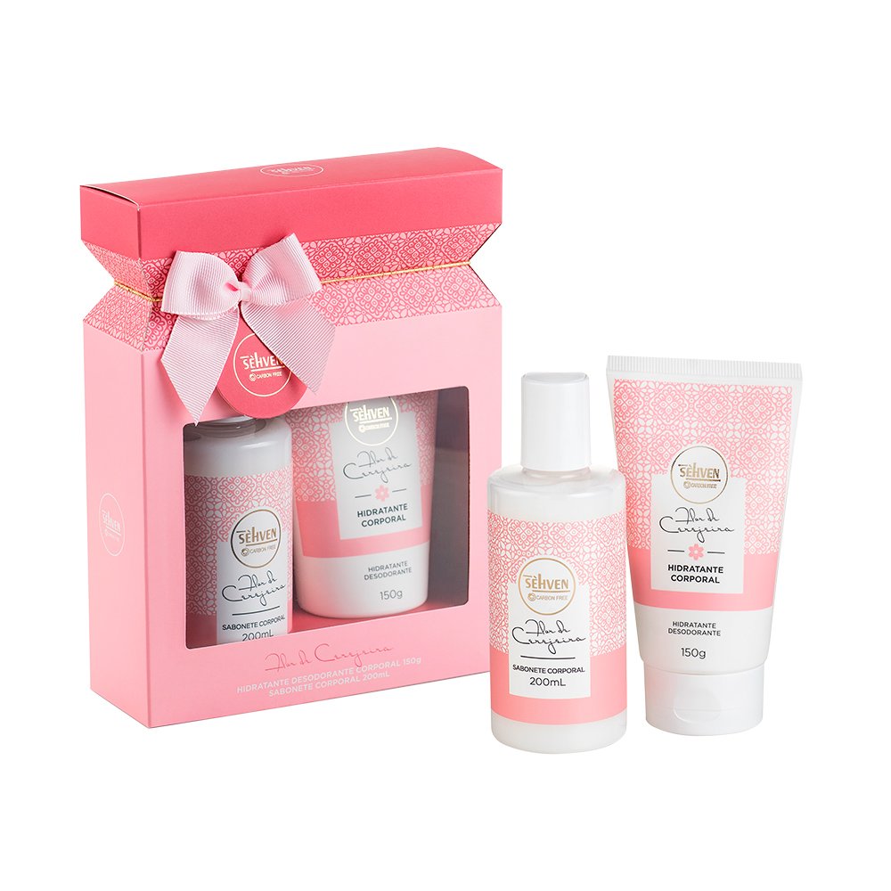 Kit Sabonete e Hidratante Sehven Flor de Cerejeira 200ml e 150g