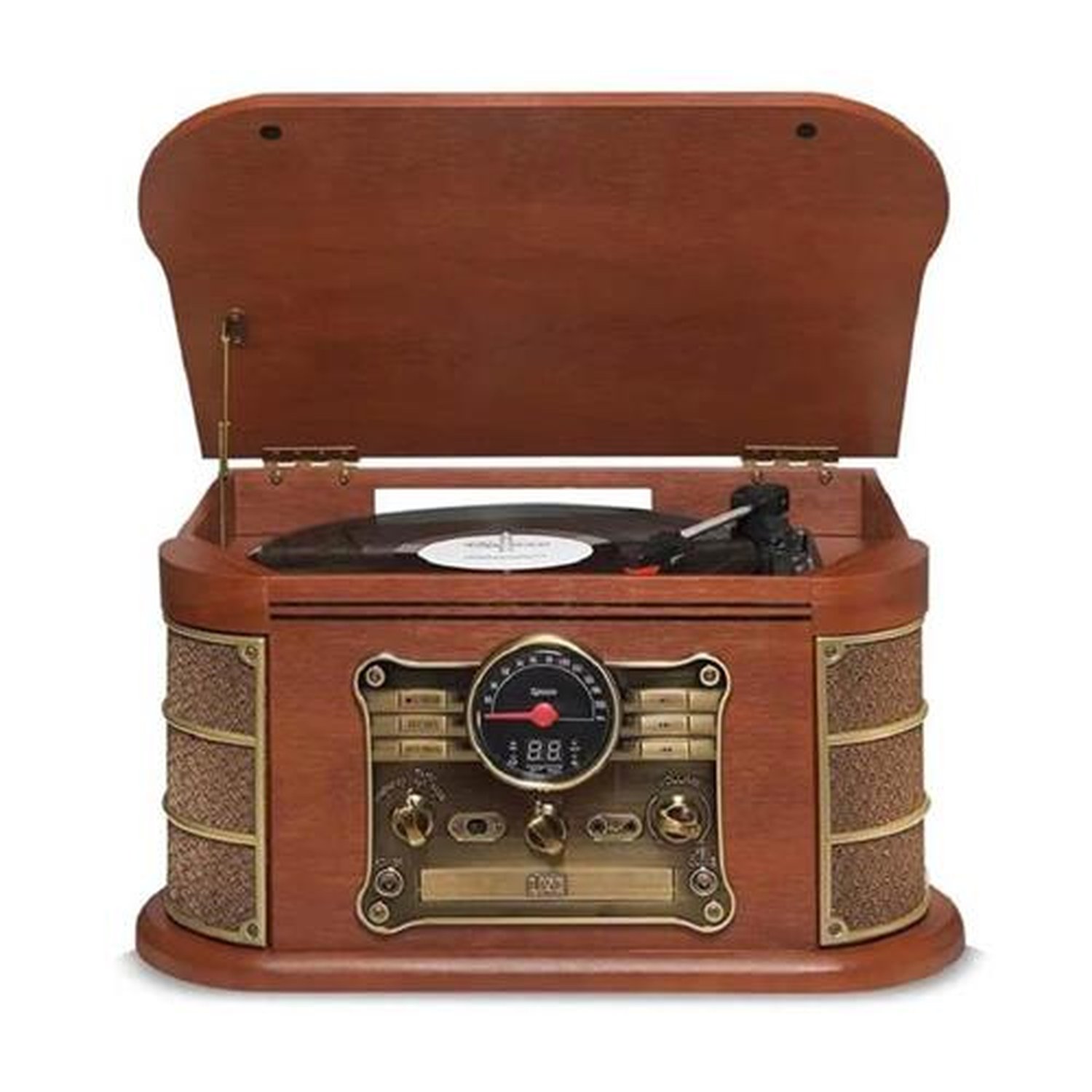 Vitrola Raveo Spazio K7 FM Vinil Cd e Bluetooth Bivolt