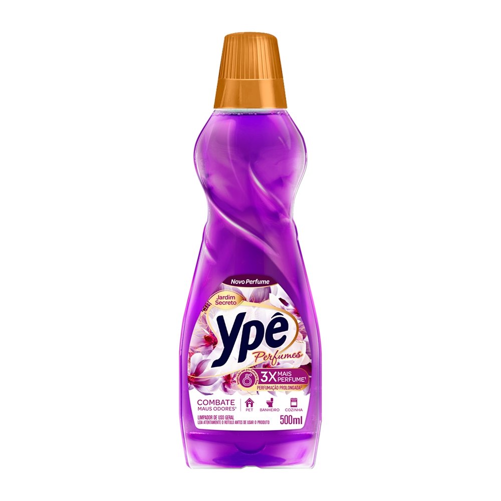 Limpador Perfumado Ypê Jardim Secreto 500ml - Embalagem com 24 Unidades