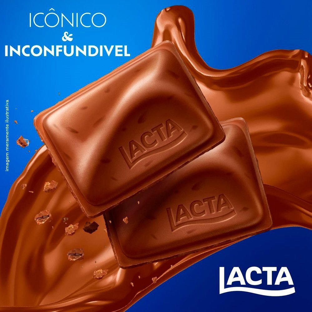 Chocolate Lacta Diamante Negro Ao Leite 80g - Caixa com 17 Unidades