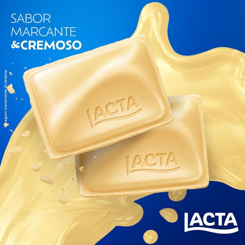 Chocolate Branco Lacta Laka 80g - Caixa com 17 Unidades