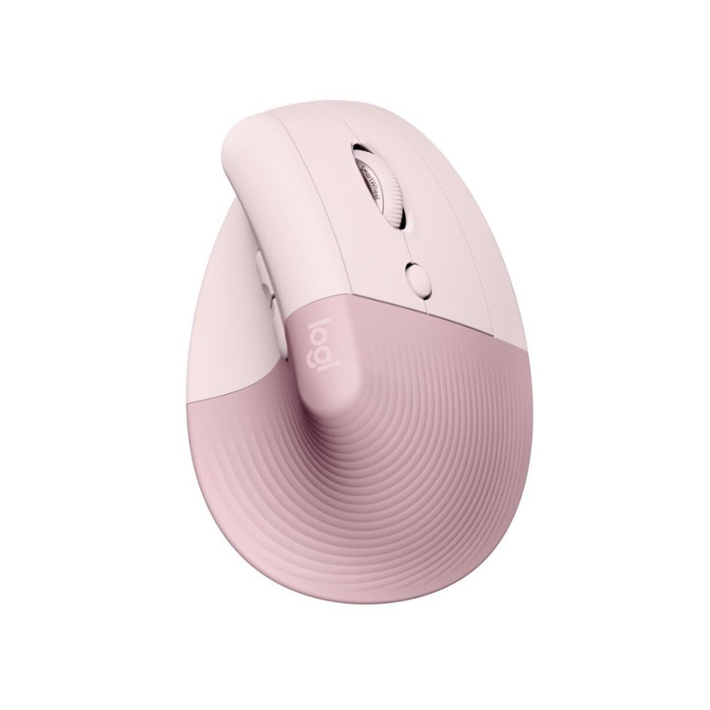 Mouse Sem Fio Logitech Lift Vertical - Rosa - 910-006472