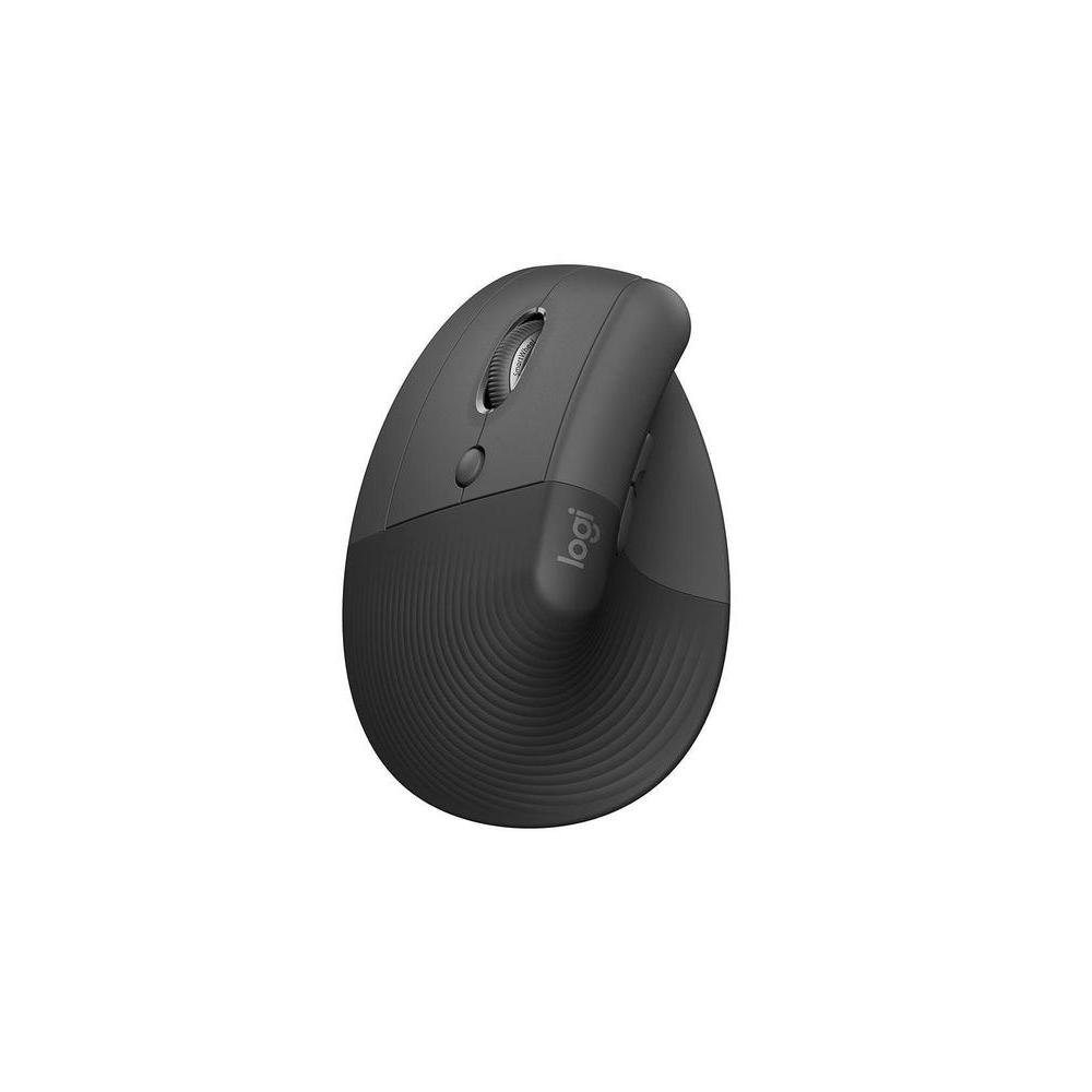 Mouse Sem Fio Logitech Canhoto Lift Left 4000DPI 6 Botoes Grafite