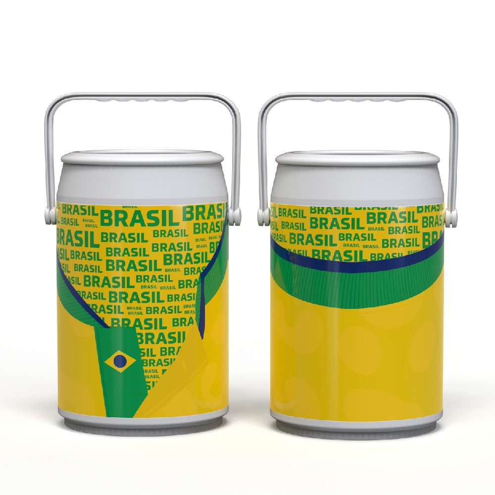 Cooler Praia Brasil - Alça Injetada