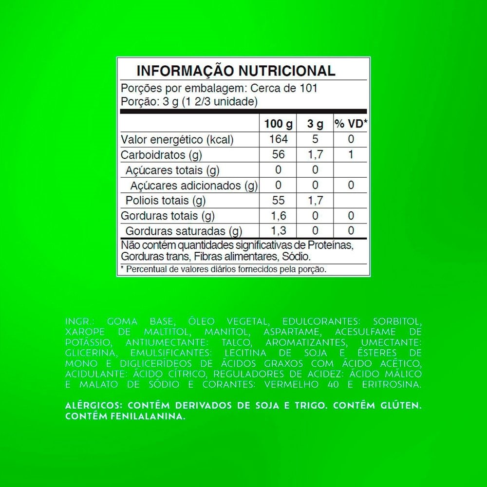 Chiclete Trident Tutti-Frutti Sem Açúcar 25,2g - Display com 12 Unidades