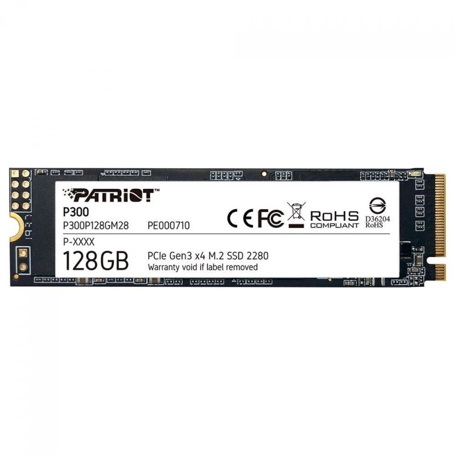 Ssd Patriot 128Gb P300 M.2 Pcie Gen 3X4