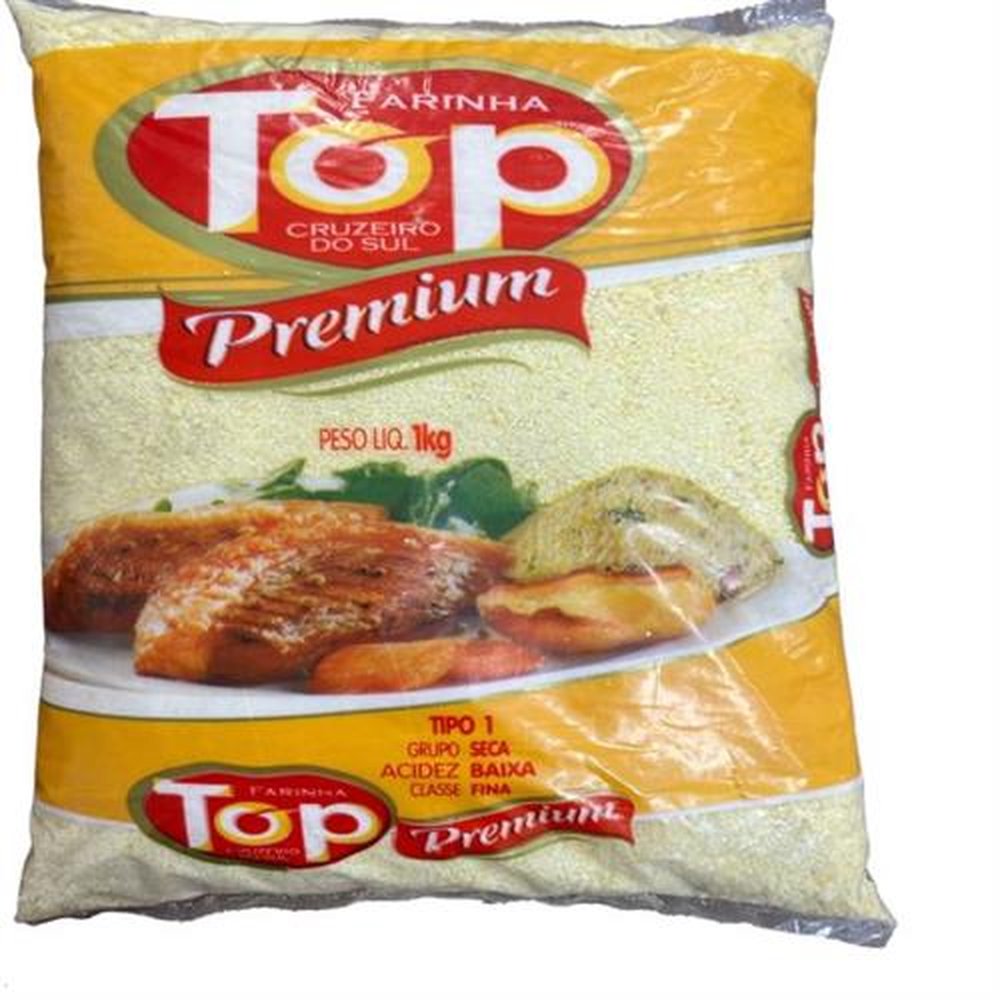 Farinha Branca Top Premium 1kg - Fardo contém 25 unidades