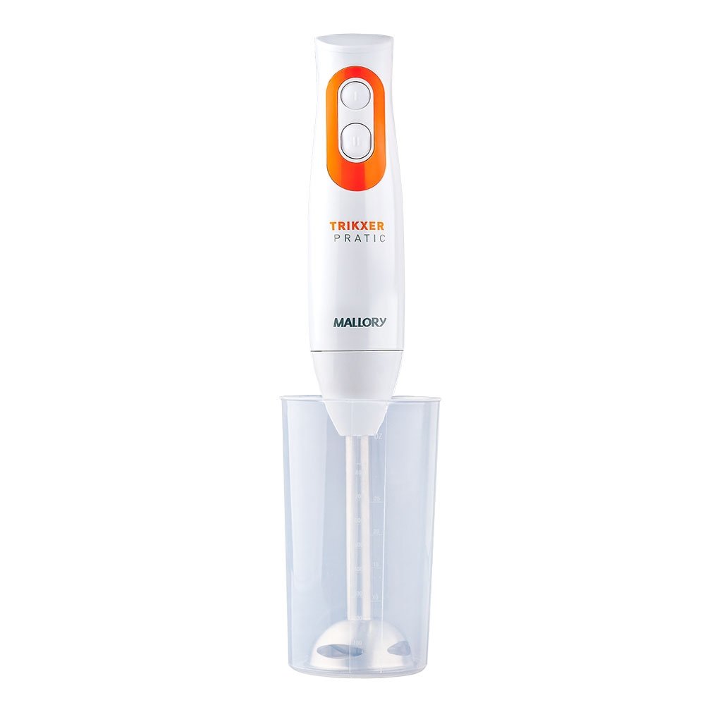 Mixer Mallory Trikxer - 3 em 1, 500W, 2 Velocidades, Processador, Batedor Clara, Branco, 220V