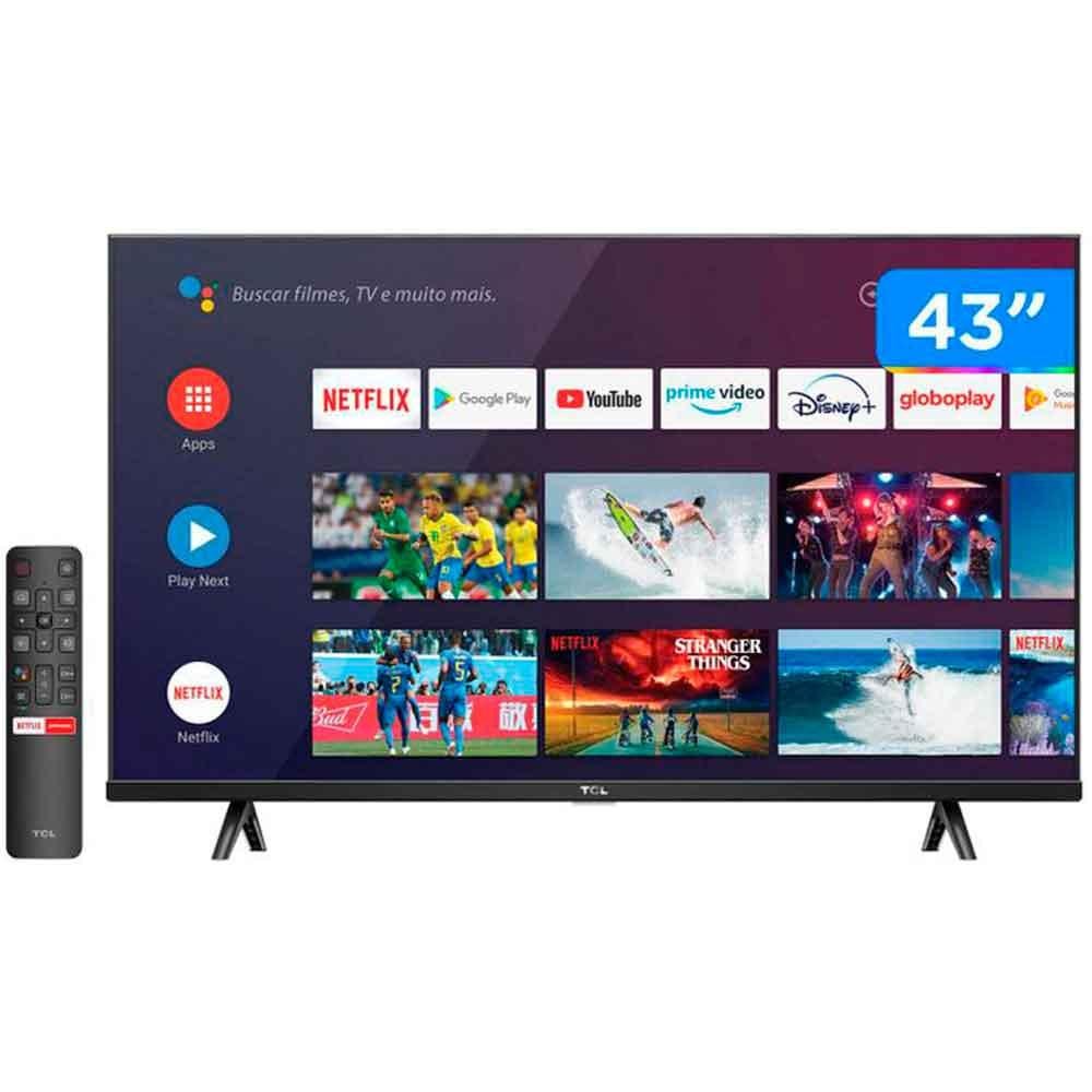 Tv 43" Led Tcl Smart/ Android Tv /full Hd/ 1 Usb/2 Hdmi/hdr - 43s615