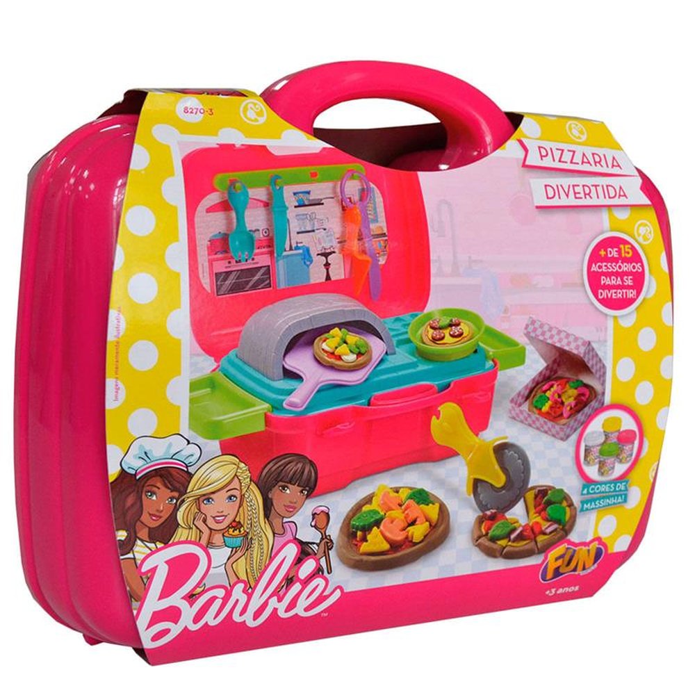 Barbie Massinha Chefe Pizzaria Divertida - Fun Divirta-se