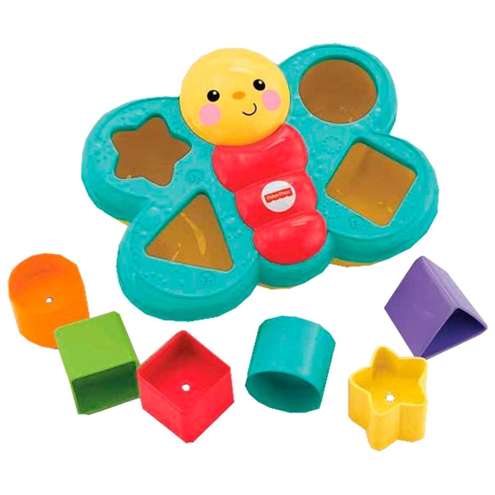 Brinquedo Encaixa Borboleta Fisher-Price DJD80 6 Peças
