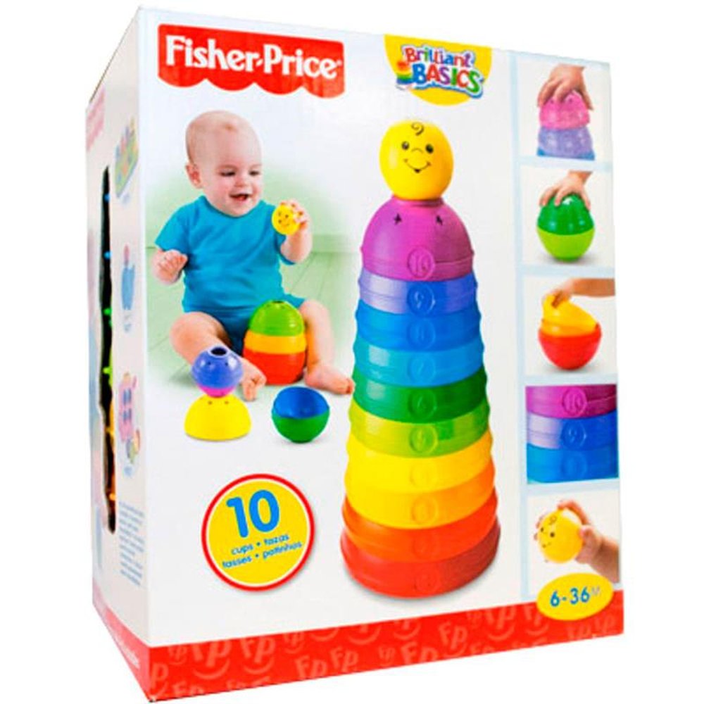 Potinhos Empilhar Fisher Price Brilliant Basics - Mattel