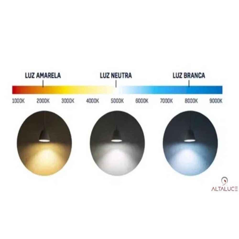 Plafon Revis Grafite Retangular Led 37W Com Temperatura de Cor Ajustável