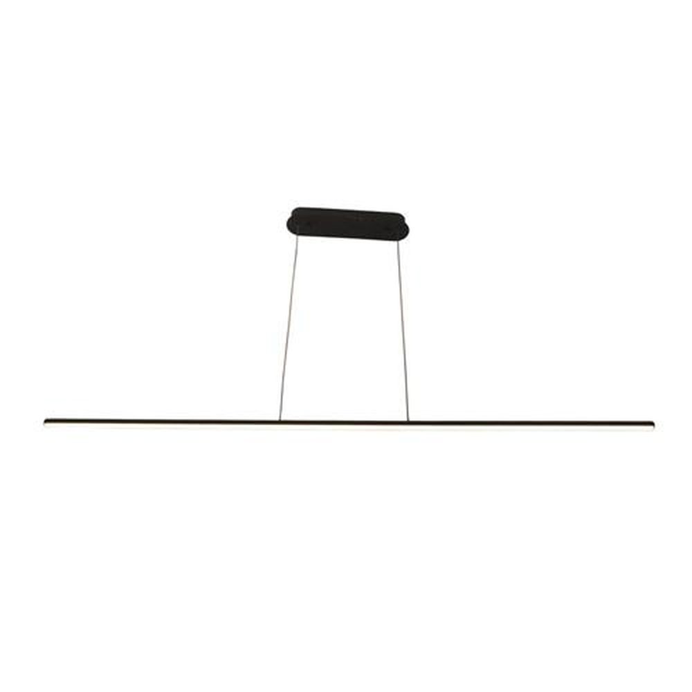 Luminária Pendente de Led Retangular Black 20W 3000k Sirius Barra 120x1,5Cm