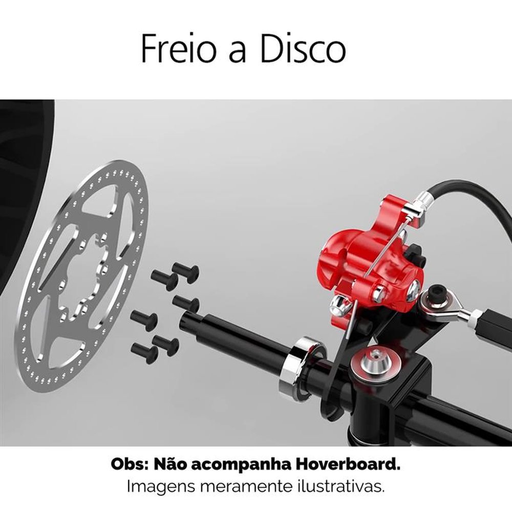 Hoverkart Pro Drop Carrinho Para Hoverboard Vemelho