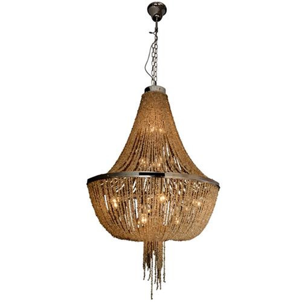 Luminária Pendente Paola Cristal Rocha Ø100X150cm